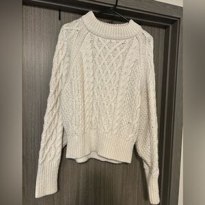 H&M knit sweater in beige - L